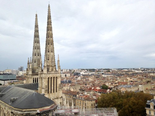 The view of St. Andres from Tour Pey-Berland. The tower is only 5,50euros to climb, or free if you're under 25. 