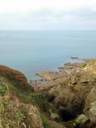 Facing south, looking down the coast of Brittany